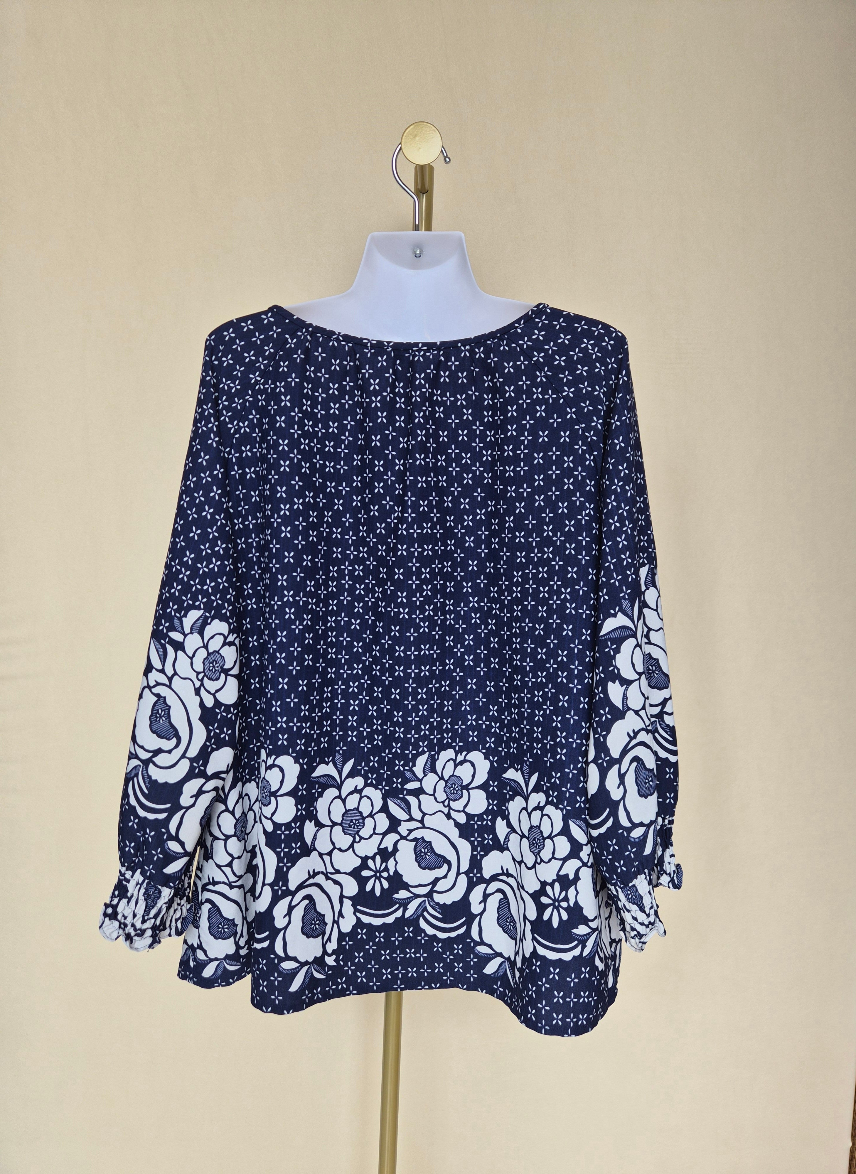 Ms. Read Floral Print Blouse – UK16 / US12 (L)
