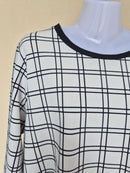 Ms. Read Grid Print Top – UK16 / US12 (L)
