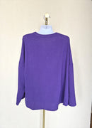 Purple Relaxed Blouse Size: L