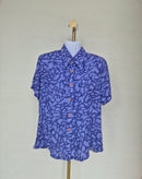 Amerati Lavender Printed Blouse -Free Size