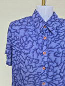 Amerati Lavender Printed Blouse -Free Size