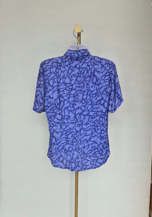 Amerati Lavender Printed Blouse -Free Size