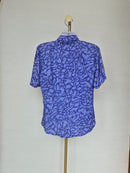 Amerati Lavender Printed Blouse -Free Size