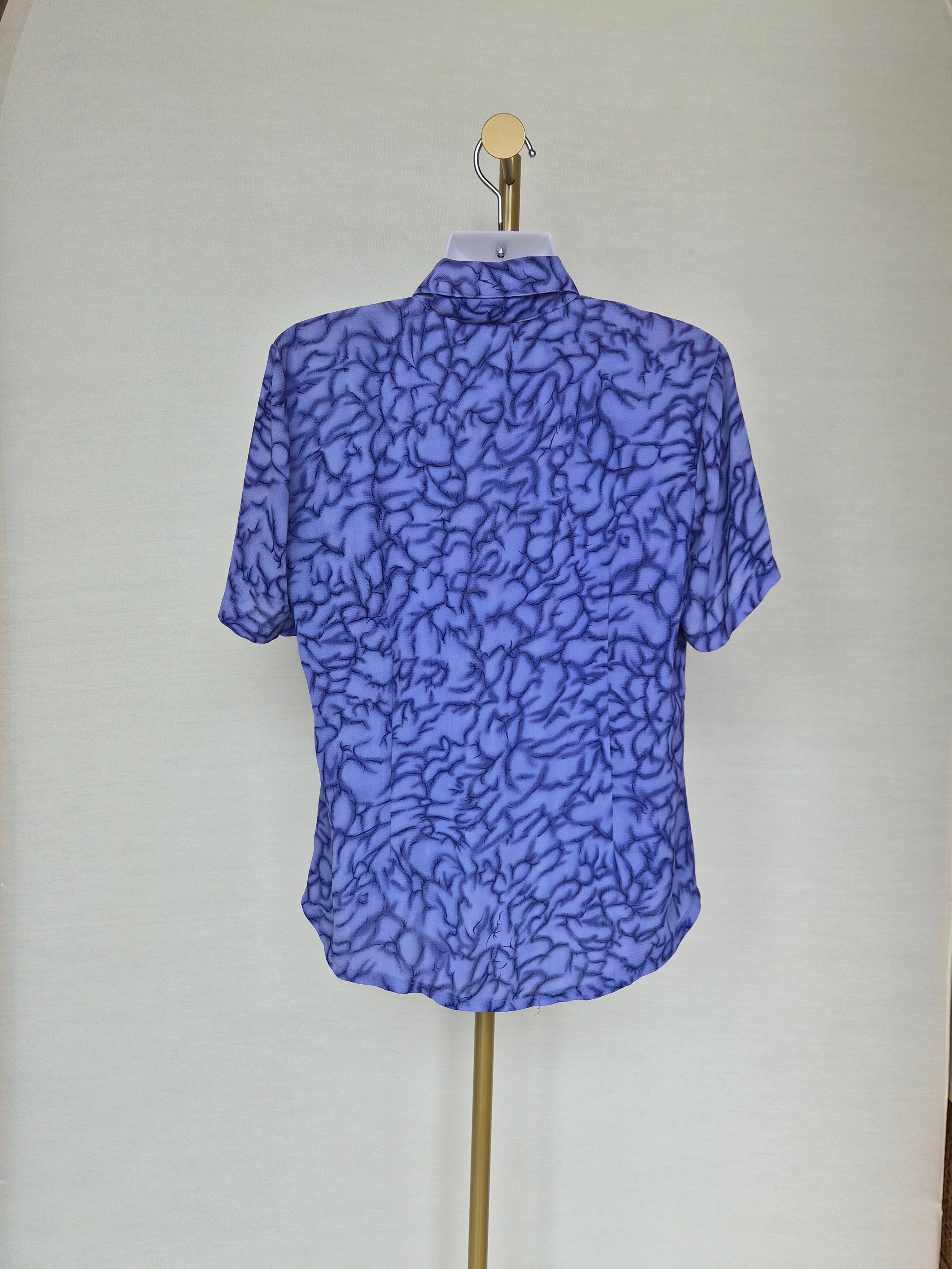 Amerati Lavender Printed Blouse -Free Size