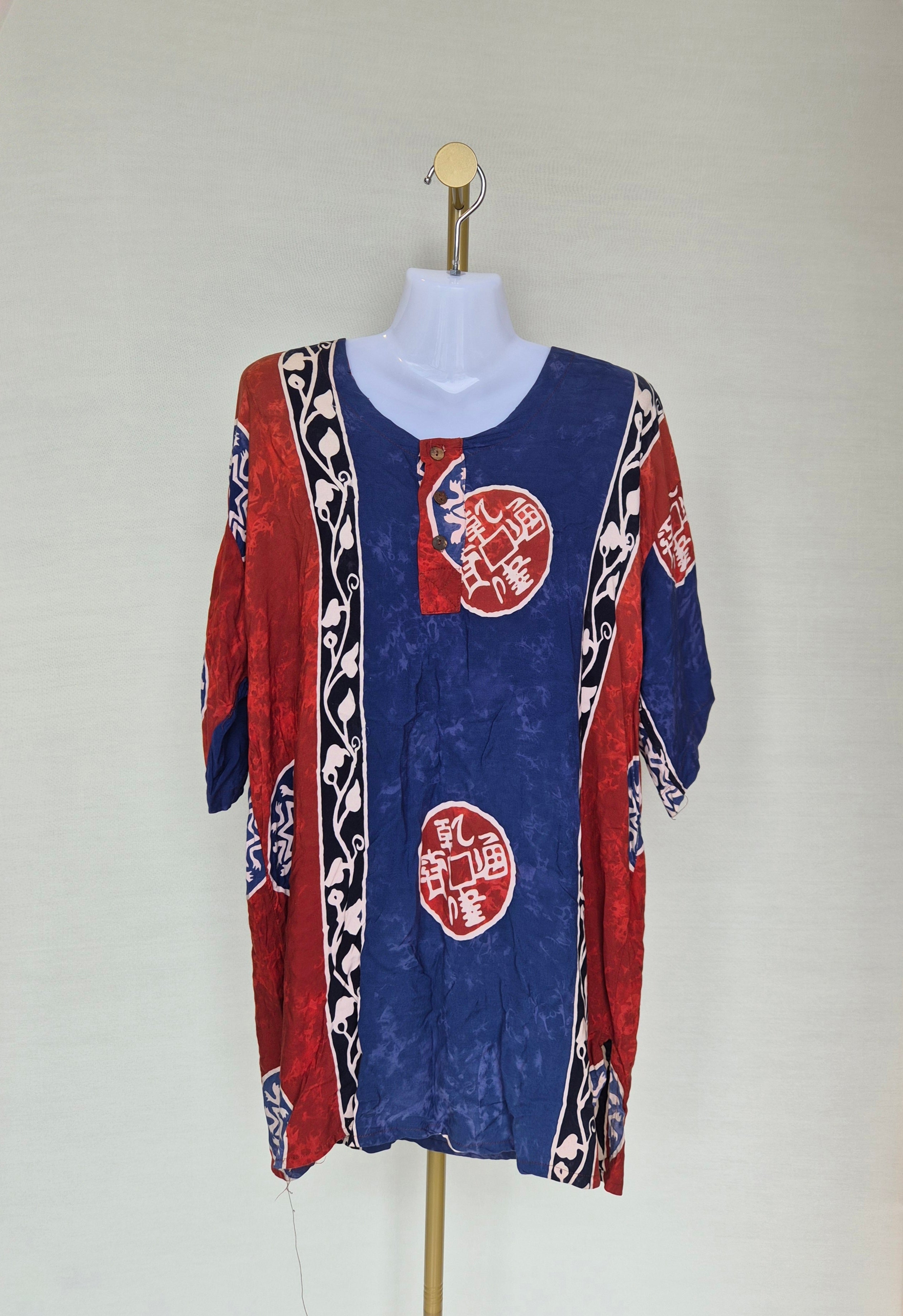 R.F. Collection Batik-Inspired Tunic Top