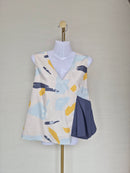Love, Bonito Abstract Wrap Sleeveless Top – XL (UK 14 / US 10)