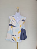 Love, Bonito Abstract Wrap Sleeveless Top – XL (UK 14 / US 10)