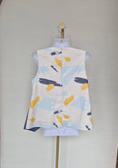 Love, Bonito Abstract Wrap Sleeveless Top – XL (UK 14 / US 10)