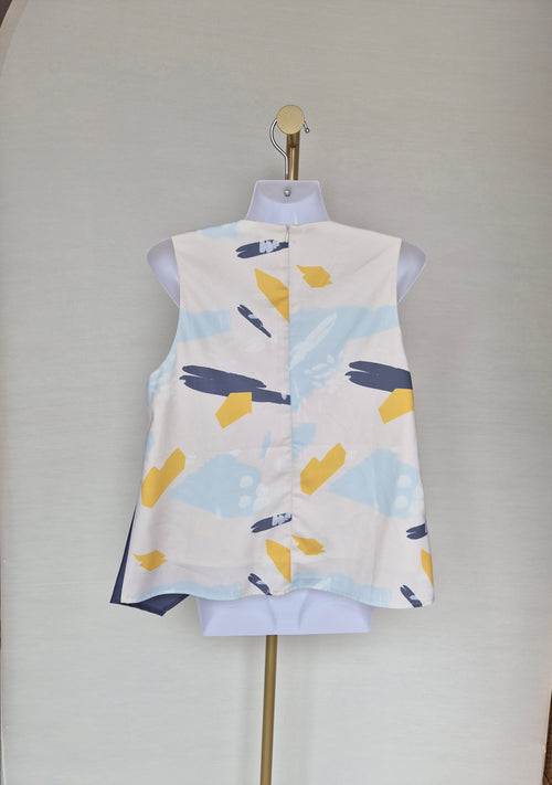 Love, Bonito Abstract Wrap Sleeveless Top – XL (UK 14 / US 10)