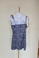 Floral Tie-Strap Mini Dress Free Size