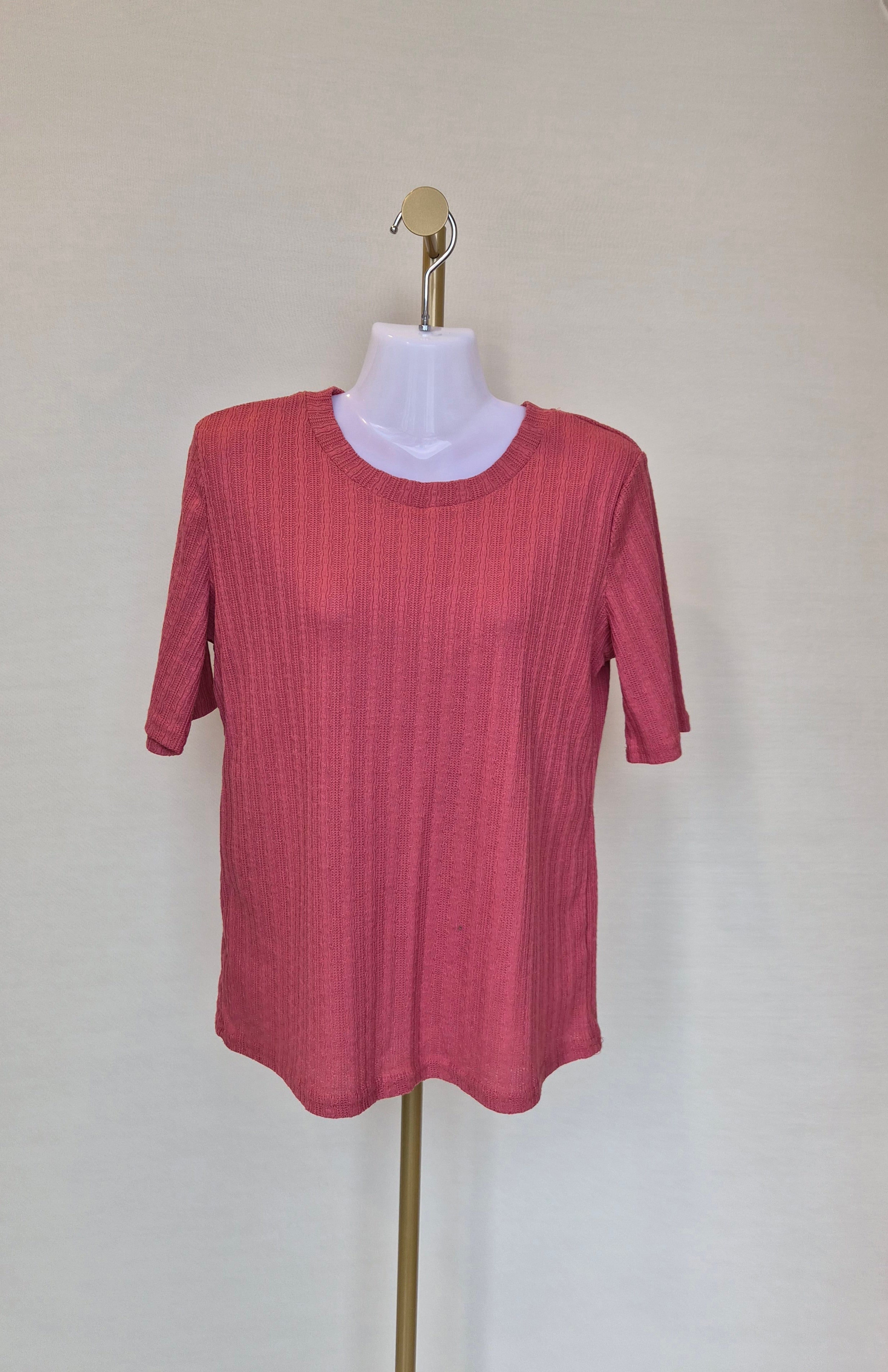GRG Basic Ribbed Knit Top – XL