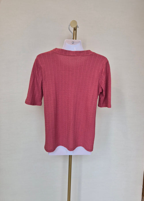 GRG Basic Ribbed Knit Top – XL