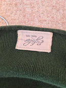 Olive Green Knit Midi Dress Free Size