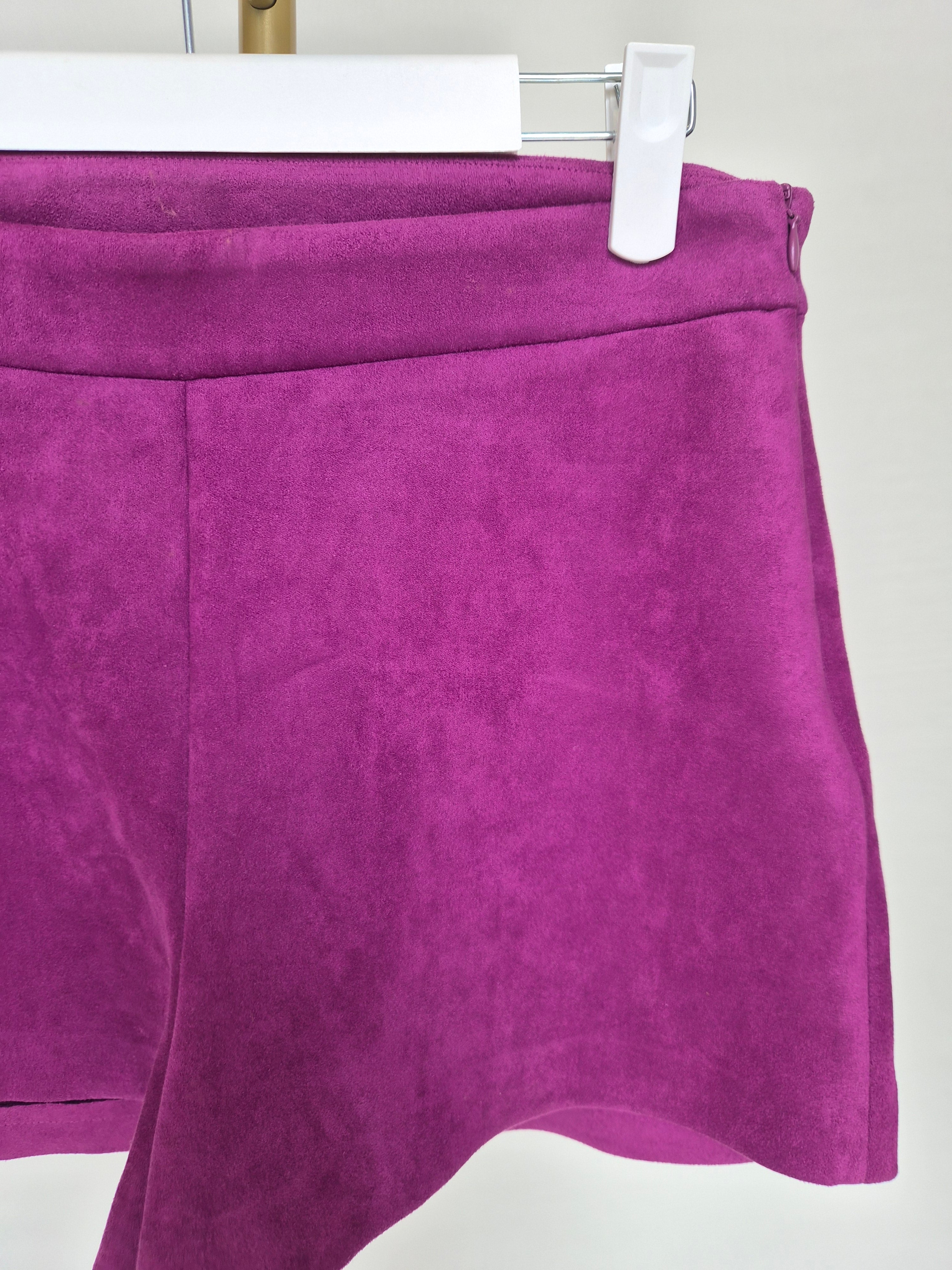 ZARA W/B Collection Faux Suede Shorts (Size M / UK 12)