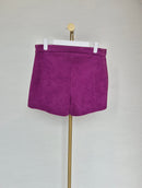 ZARA W/B Collection Faux Suede Shorts (Size M / UK 12)
