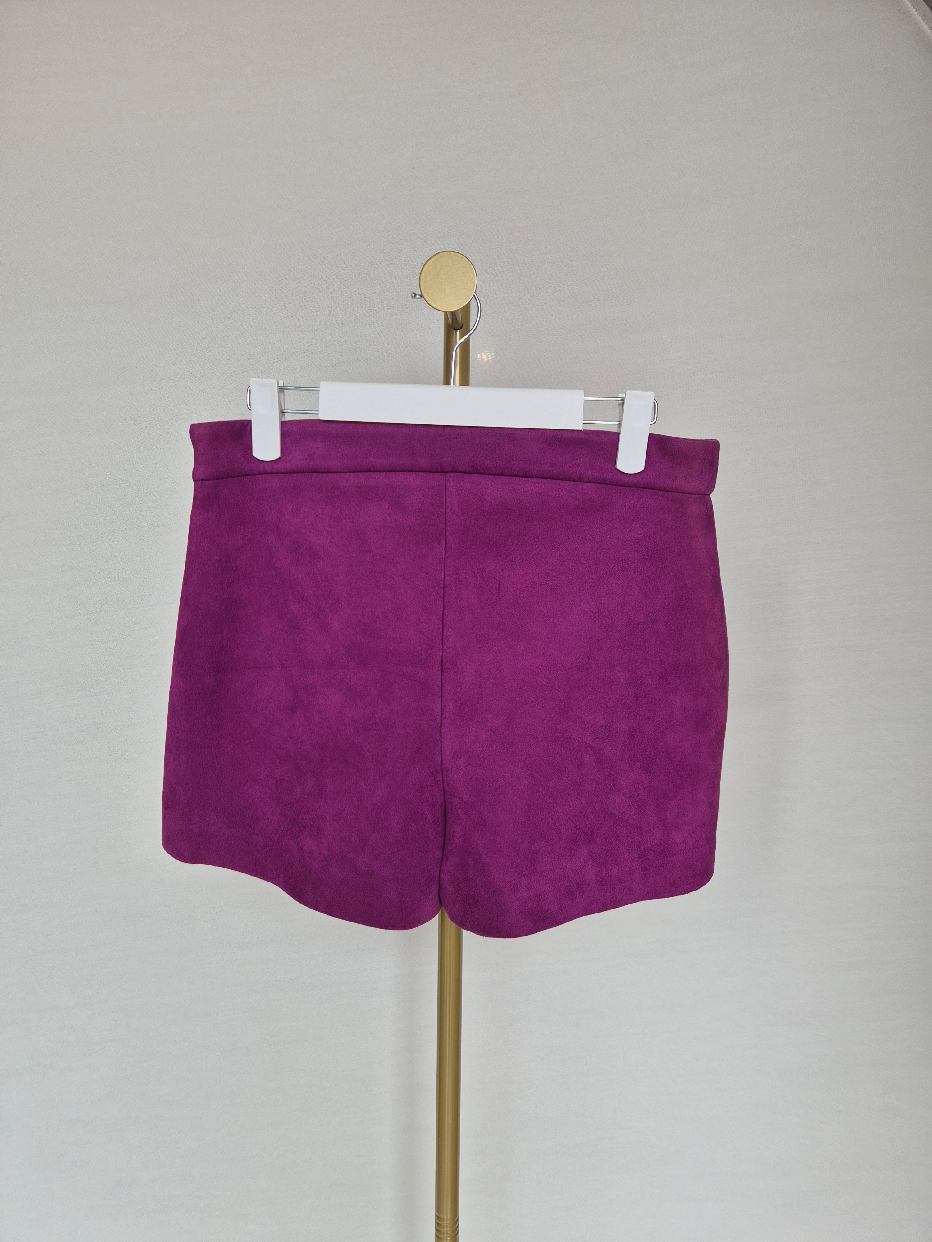 ZARA W/B Collection Faux Suede Shorts (Size M / UK 12)