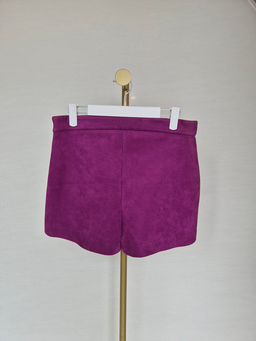 ZARA W/B Collection Faux Suede Shorts (Size M / UK 12)