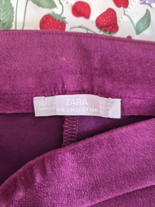 ZARA W/B Collection Faux Suede Shorts (Size M / UK 12)