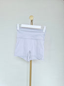 White High-Waisted Active Shorts Size S
