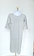 M Green – Printed Cotton Midi Dress (Size M)