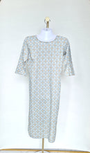 M Green – Printed Cotton Midi Dress (Size M)