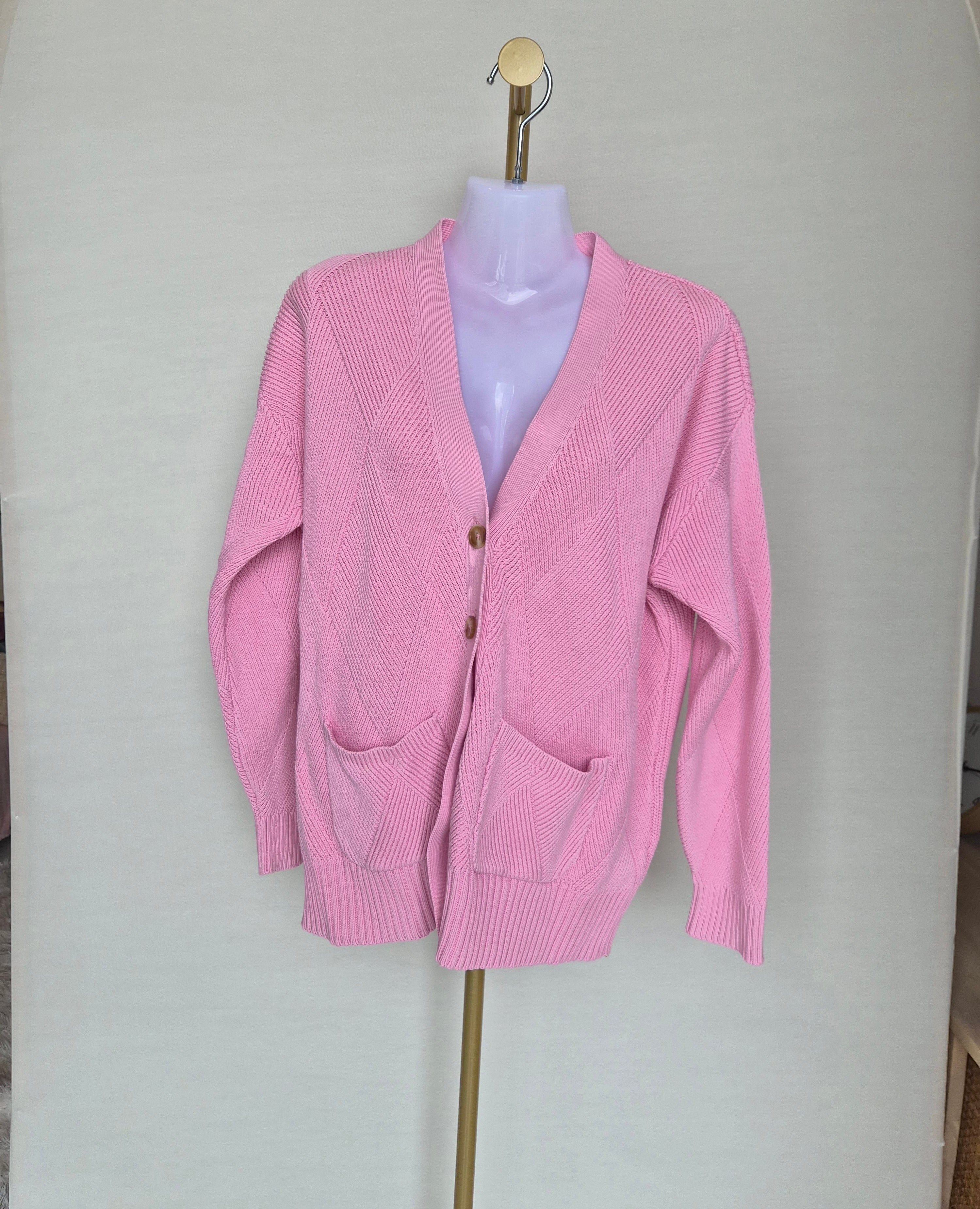 M&S Collection Pink Knit Cardigan – Size M