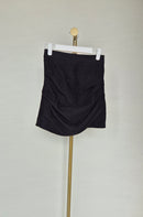 H-R New Fashion Black Ruched Mini Skirt – Size S