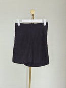 H-R New Fashion Black Ruched Mini Skirt – Size S