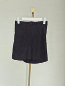 H-R New Fashion Black Ruched Mini Skirt – Size S