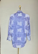 Minespoint Tie-Dye Long Sleeve Shirt – Lavender/White Free Size