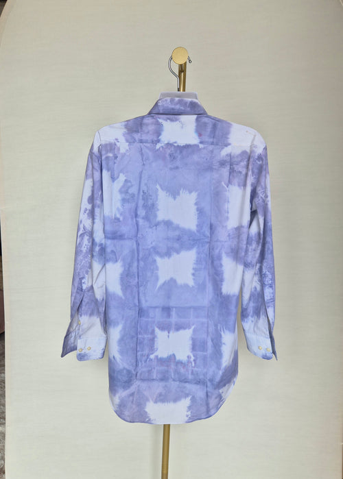 Minespoint Tie-Dye Long Sleeve Shirt – Lavender/White Free Size