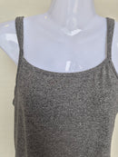 Grey Marled Double Strap Cami Play Suit Free Size