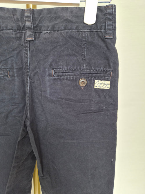Zara Boys Chino Pants – Navy (Size 7–8 Years / 128 cm)