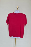 LALU Basic Cotton T-Shirt – Red (Size M)