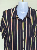 KITSCHEN Striped Short Sleeve Shirt – Size XL