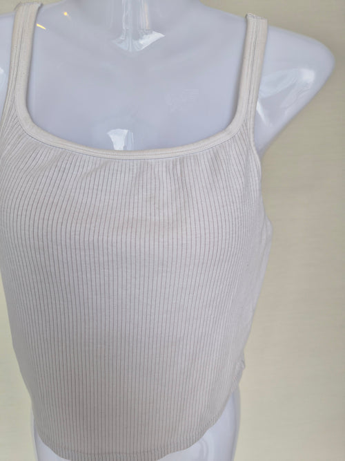 UNIQLO AIRism Ribbed Cropped Cami – Size L