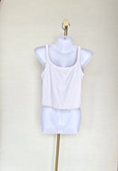 UNIQLO AIRism Ribbed Cropped Cami – Size L