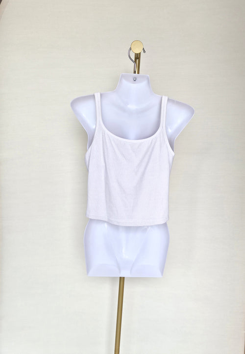 UNIQLO AIRism Ribbed Cropped Cami – Size L