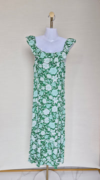 MNG Floral Ruffle Midi Dress – Size M