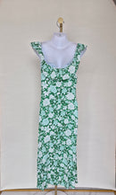 MNG Floral Ruffle Midi Dress – Size M