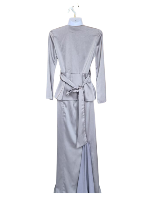 Zoo Basics by My Apparel Zoo Satin Wrap Maxi Dress – Size XS