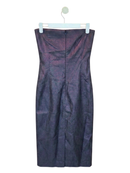 Oasis Metallic Strapless Midi Dress