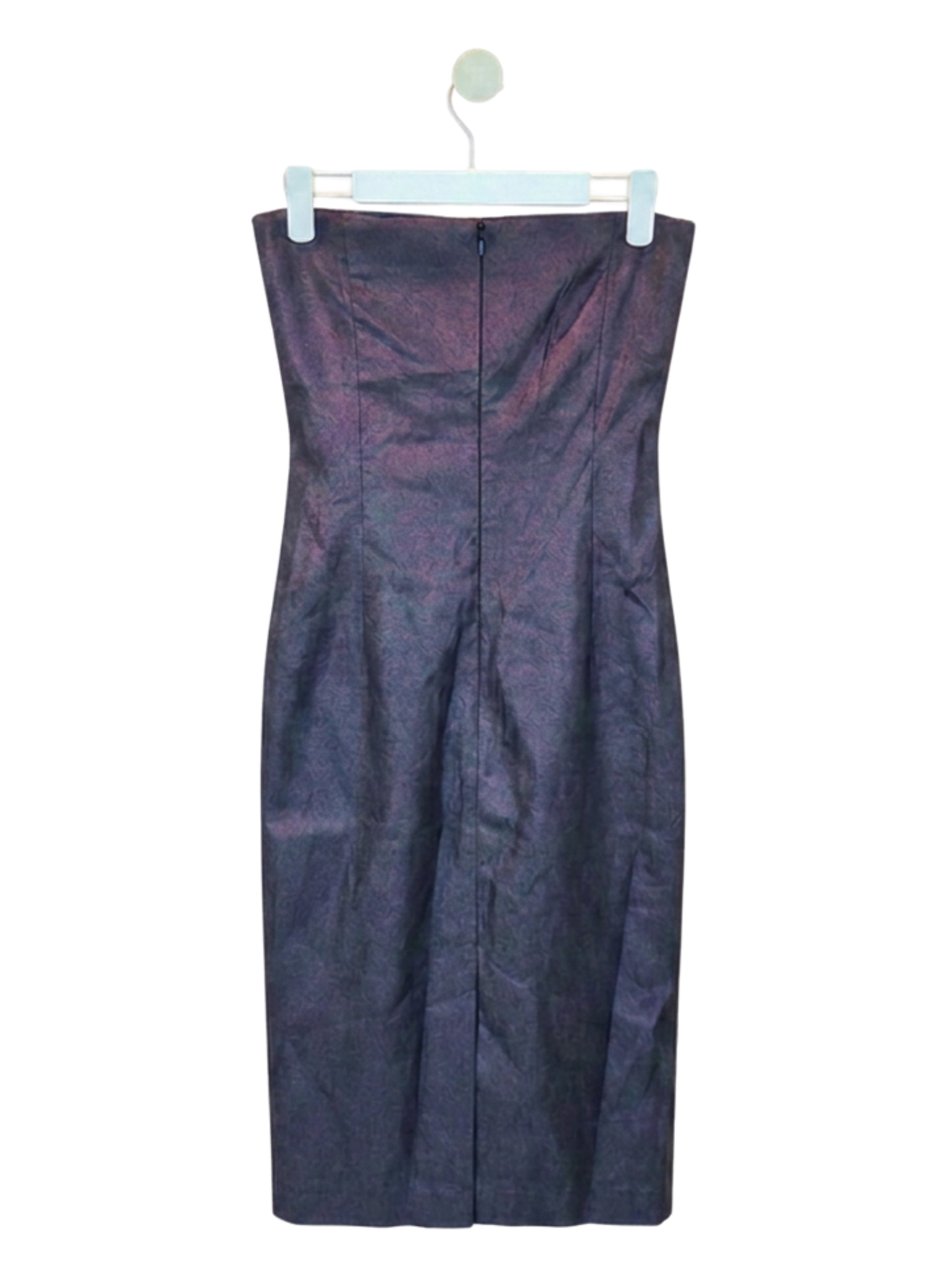 Oasis Metallic Strapless Midi Dress