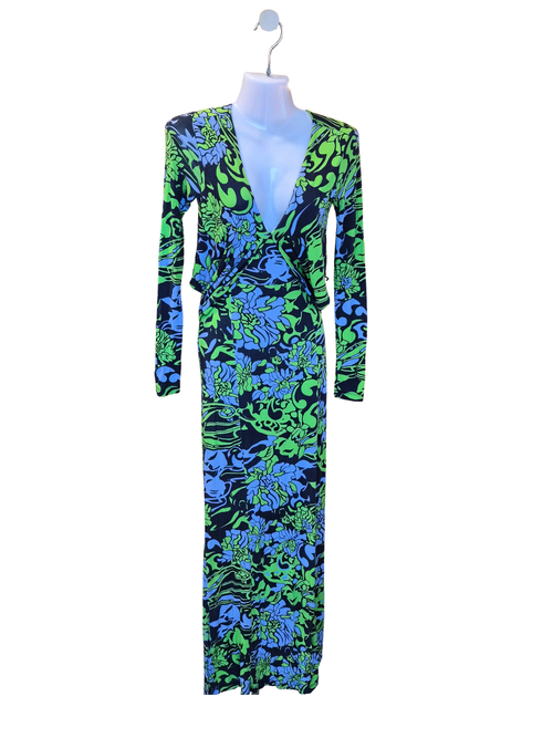 H&M Floral Twist Maxi Dress – Size XS (EUR 32 / US 2)