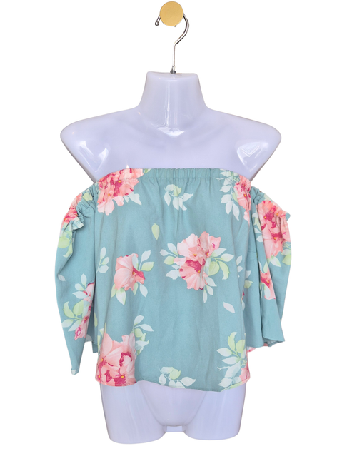 Floral Off-Shoulder Crop Top