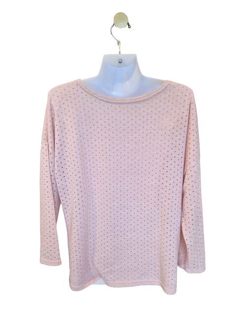 Soft Pink Knit Top – Size M (estimated)