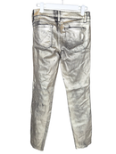 Bebe Metallic Gold Coated Skinny Jeans – Size 27 (US)