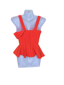 Soigné by Mc Vogue Coral Peplum Top – Size XS