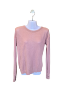 Soft Pink Waffle Knit Sweater – Size S (estimated)
