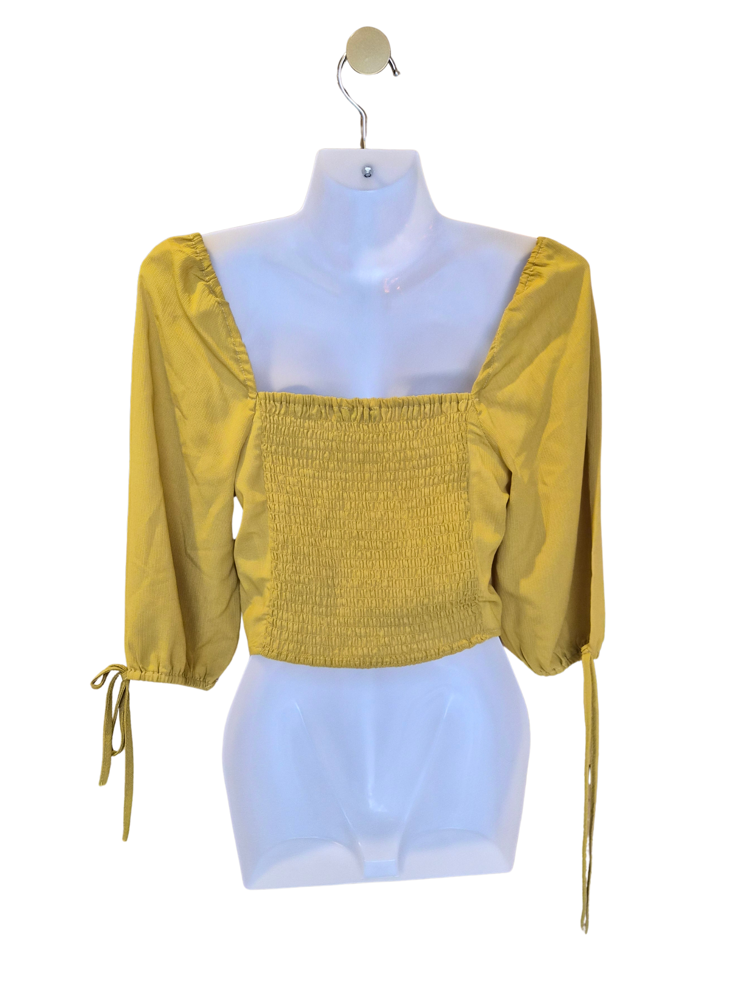 Cotton On Mustard Square Neck Blouse – Size XS